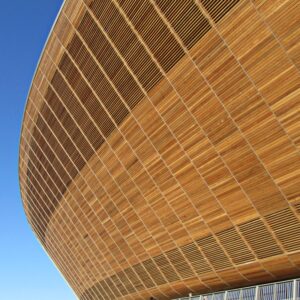 International Velodrome wooden cladding