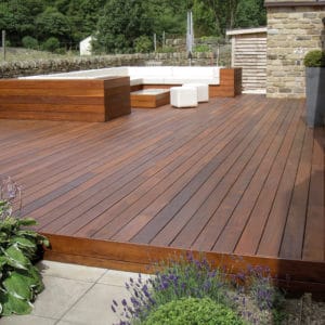 Garden decking finished with D1 Pro