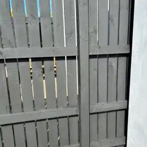 Fence after Shed & Fence Paint in Black