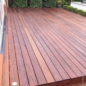 D1 Pro used on a garden deck by R&A Pressure Washing Ltd