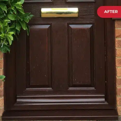 After application of Polytrol on composite door