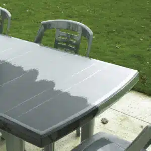 Polytrol colour restorer used on garden furniture