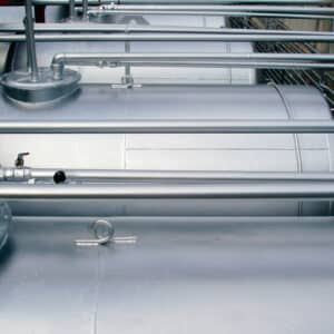 RA85 Aluminium paint applied to pipework
