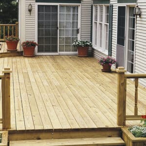 Seasonite applied to new wood decking