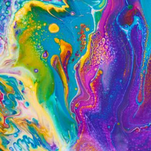 Create acrylic paint pour art with Floetrol