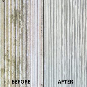 Compo-Clean on grey wood