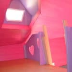 Pink interior playhouse