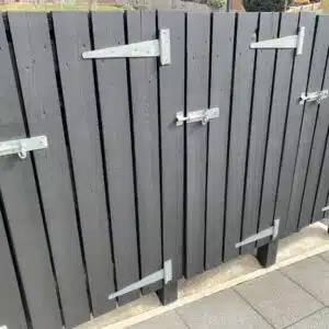 Bin storage finished in Black Shed & Fence Paint
