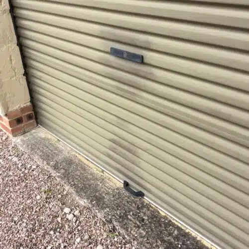 Garage doors before polytrol