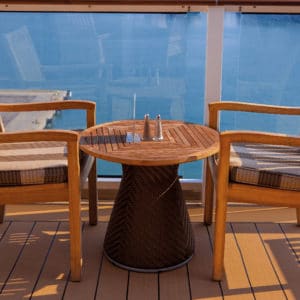 Teak Olje on table and chairs