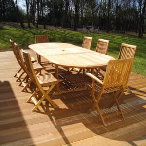 Renovated treated garden furniture with Aquadecks