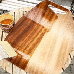 Teak Olje on stool