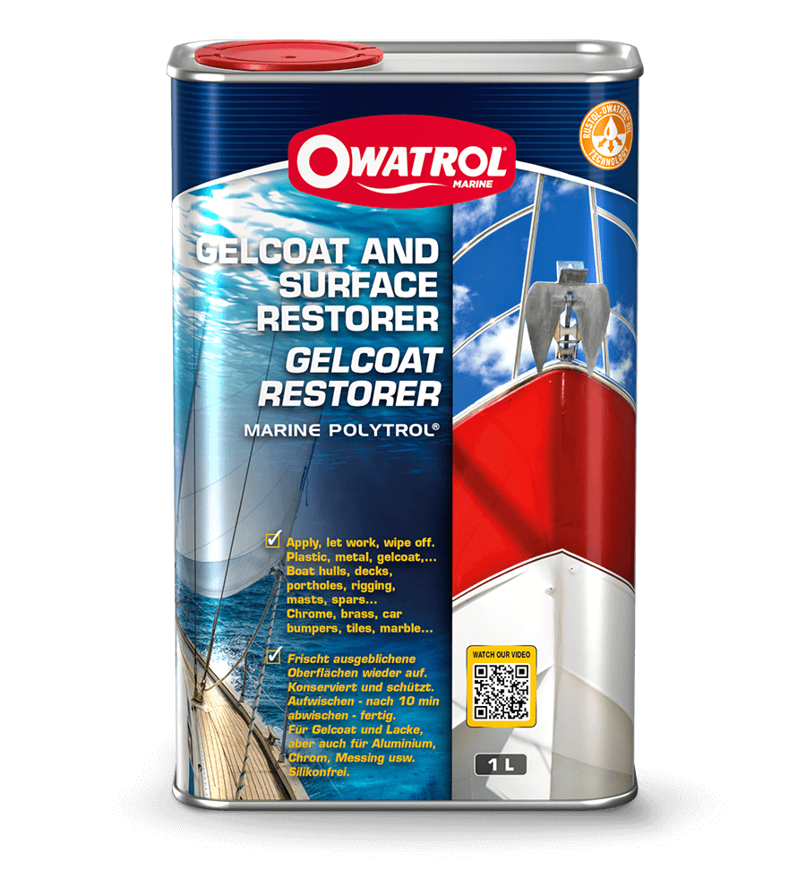 Gelcoat restorer marine polytrol 1L packaging
