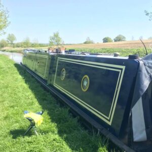 Polytrol on a narrowboat