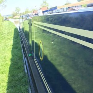 Polytrol on a narrowboat
