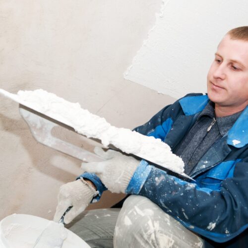 Use Floetrol to help paint a newly plastered room