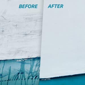 remove black marks from your boat