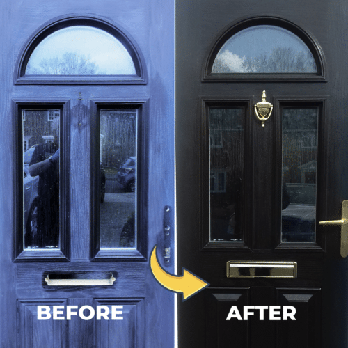 polytrol used on black door