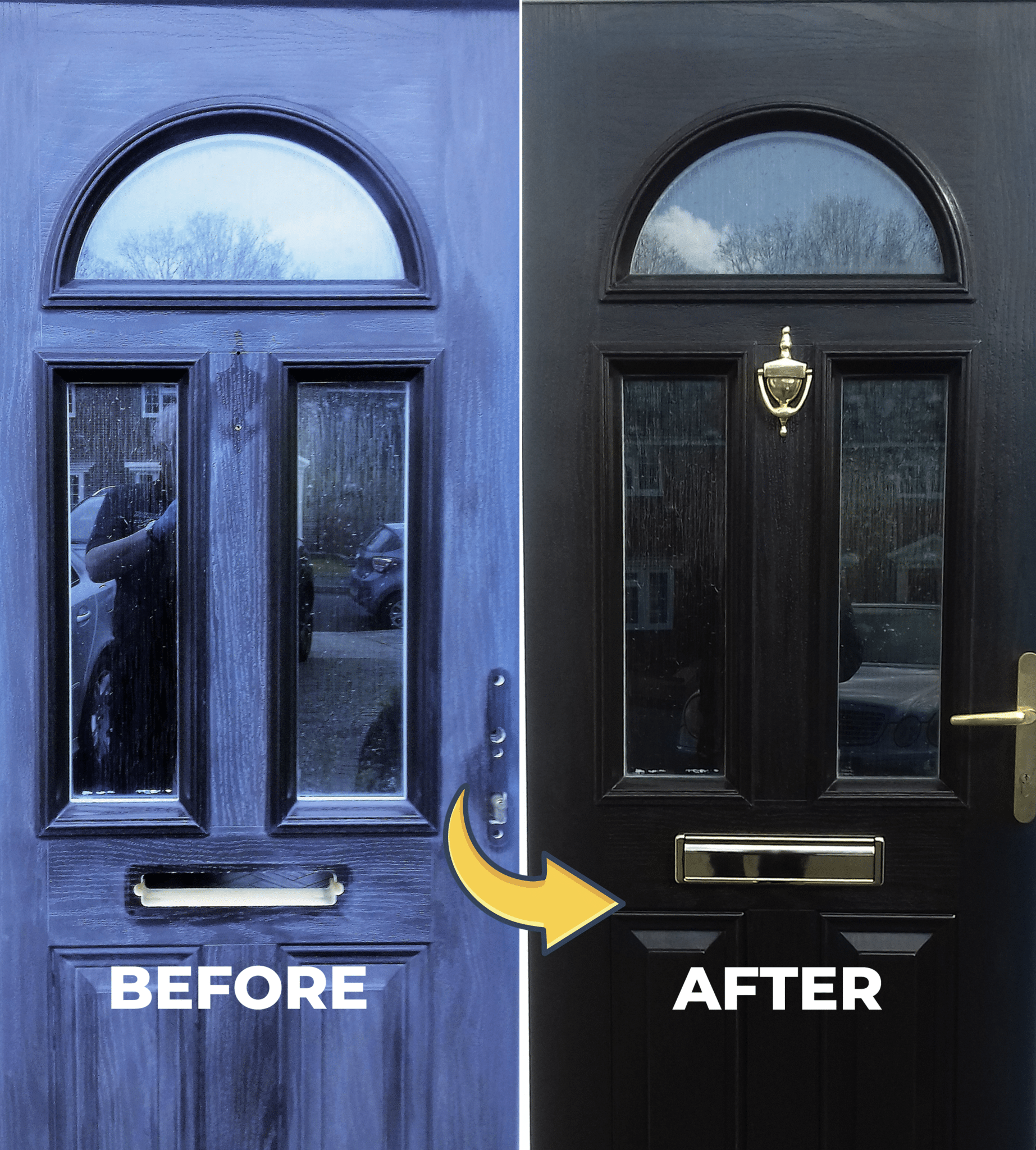 polytrol used on black door