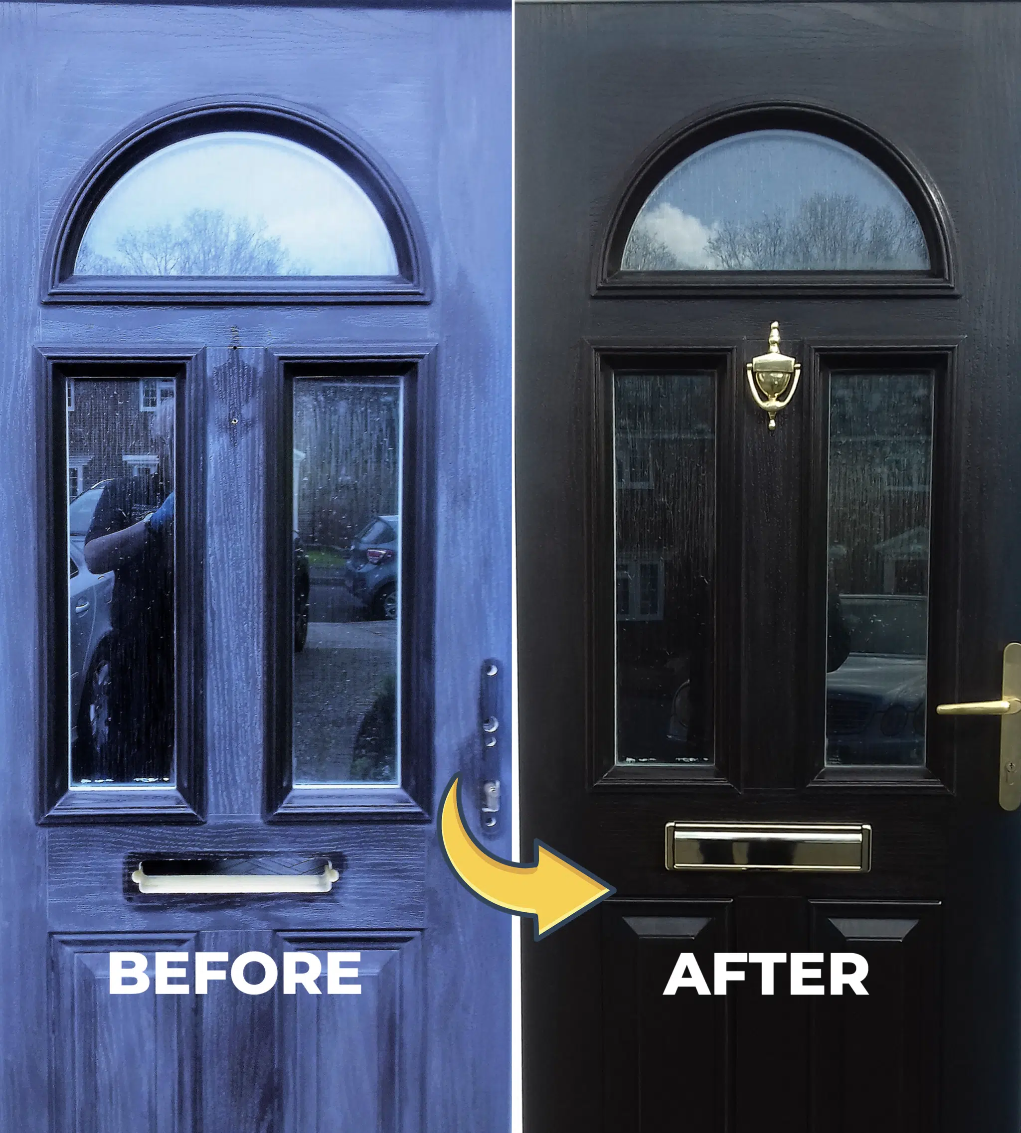 polytrol used on black door