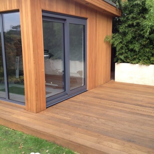 garden office & gym after Aquadecks application