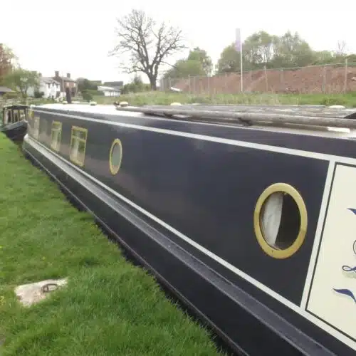 Polytrol applied to a barge