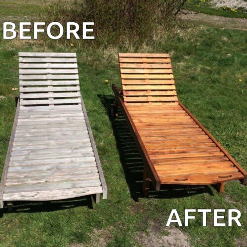 Before & after sunbeds with Textrol