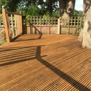 Garden deck restored with Prepdeck, Net-Trol and Aquadecks