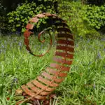Garden sculpture by Chris Kampf finished with Owatrol Oil