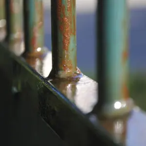 Owatrol Oil on metal fence