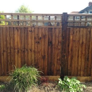 Textrol HES applied to garden fence