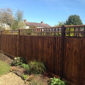 Textrol HES applied to garden fence