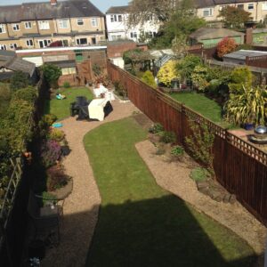 Textrol HES applied to garden fence