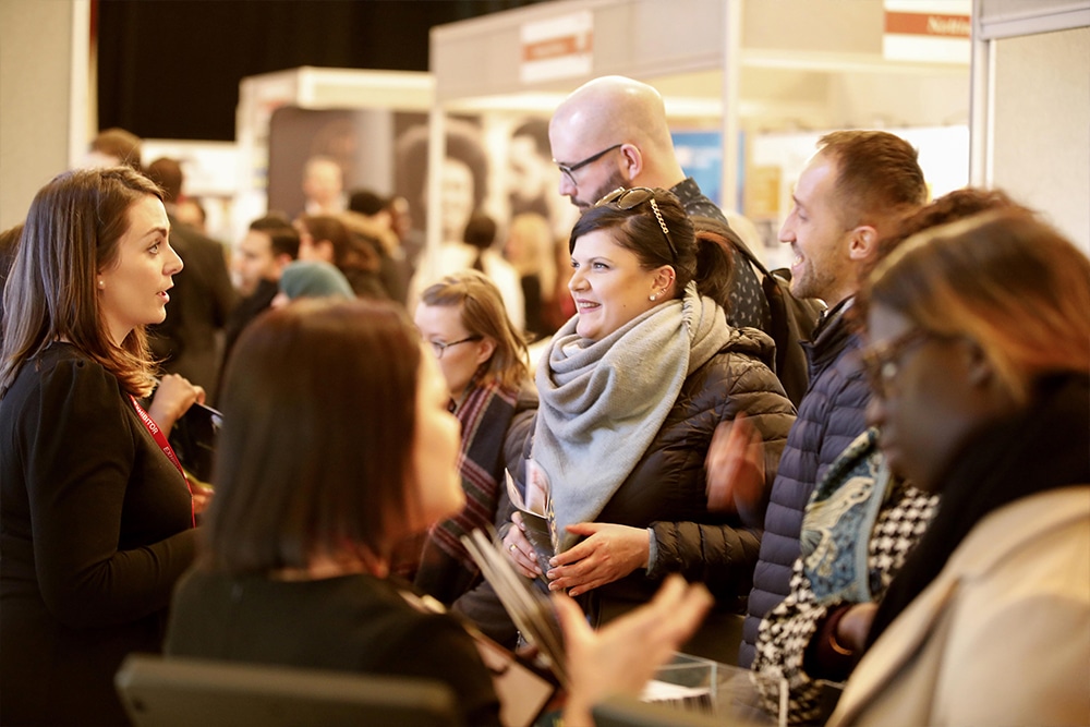 Advice being given to first time buyers at FTB Home Show