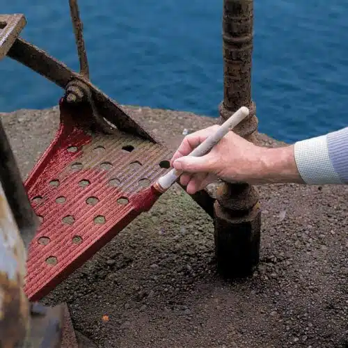 Painting a metal stair case