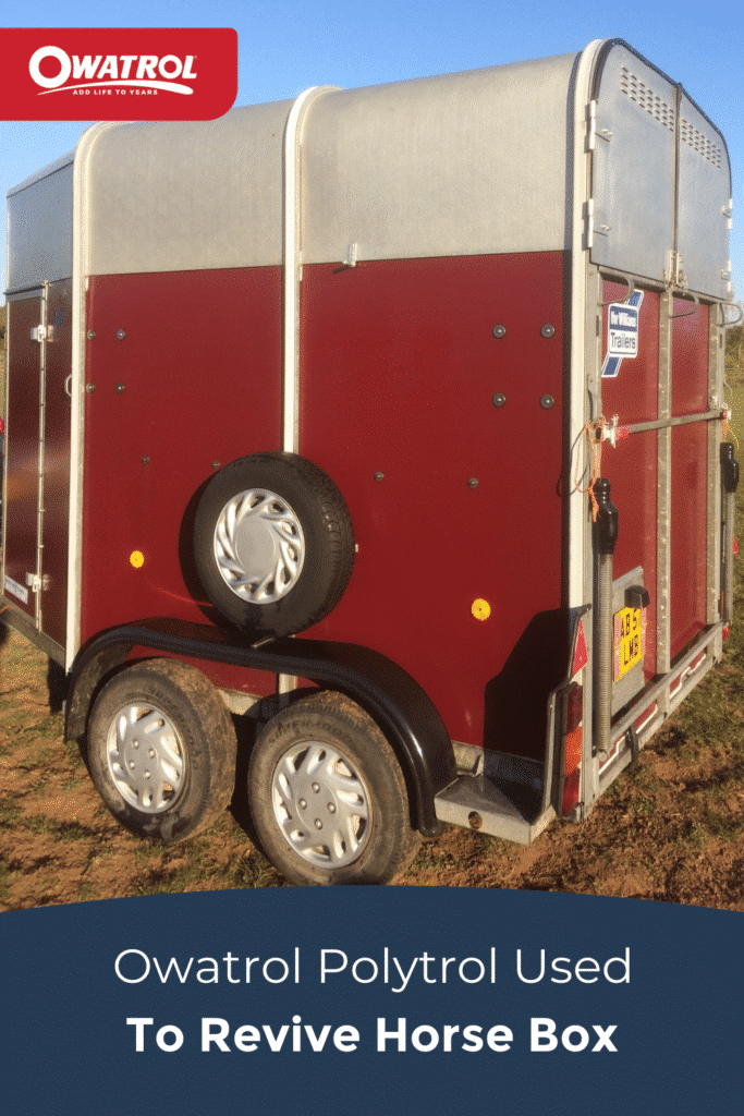 Polytrol used to revive horse box- Pinterest