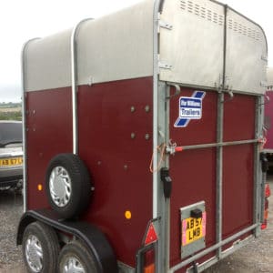 back of horsebox after application of polytrol