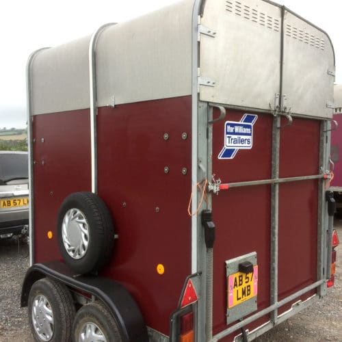 back of horsebox after application of polytrol