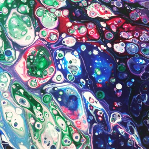 Jasvir paint pour art close up