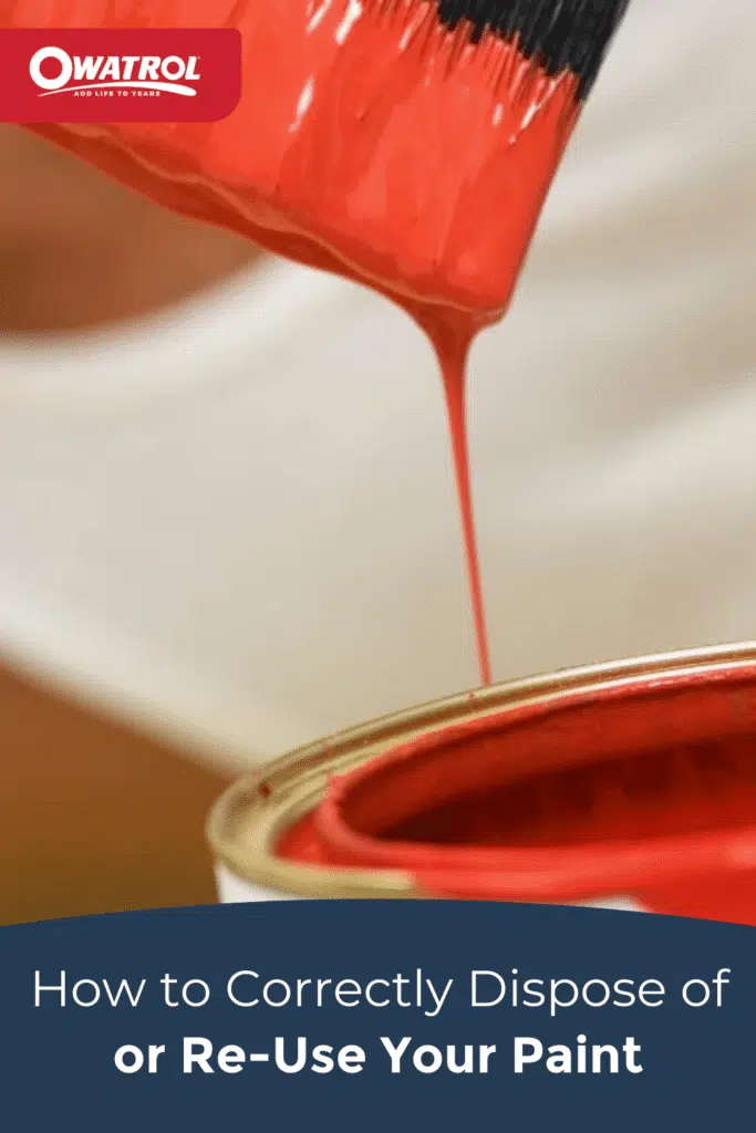 How to dispose or re-use your paint blog - Pinterest