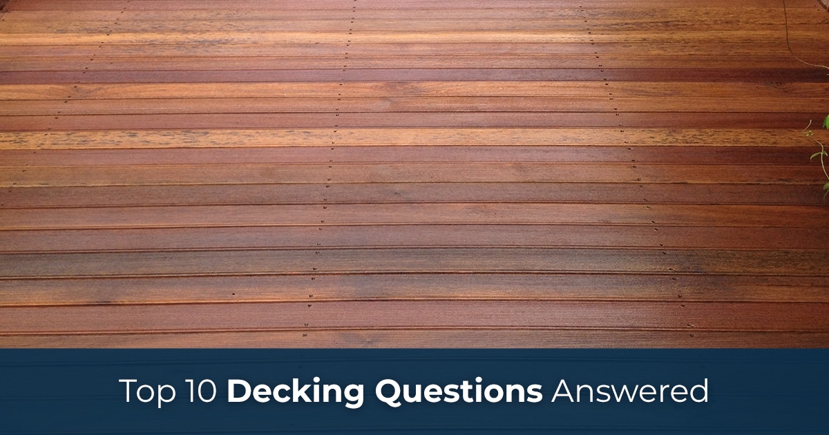 Top 10 decking questions answered Owatrol Direct