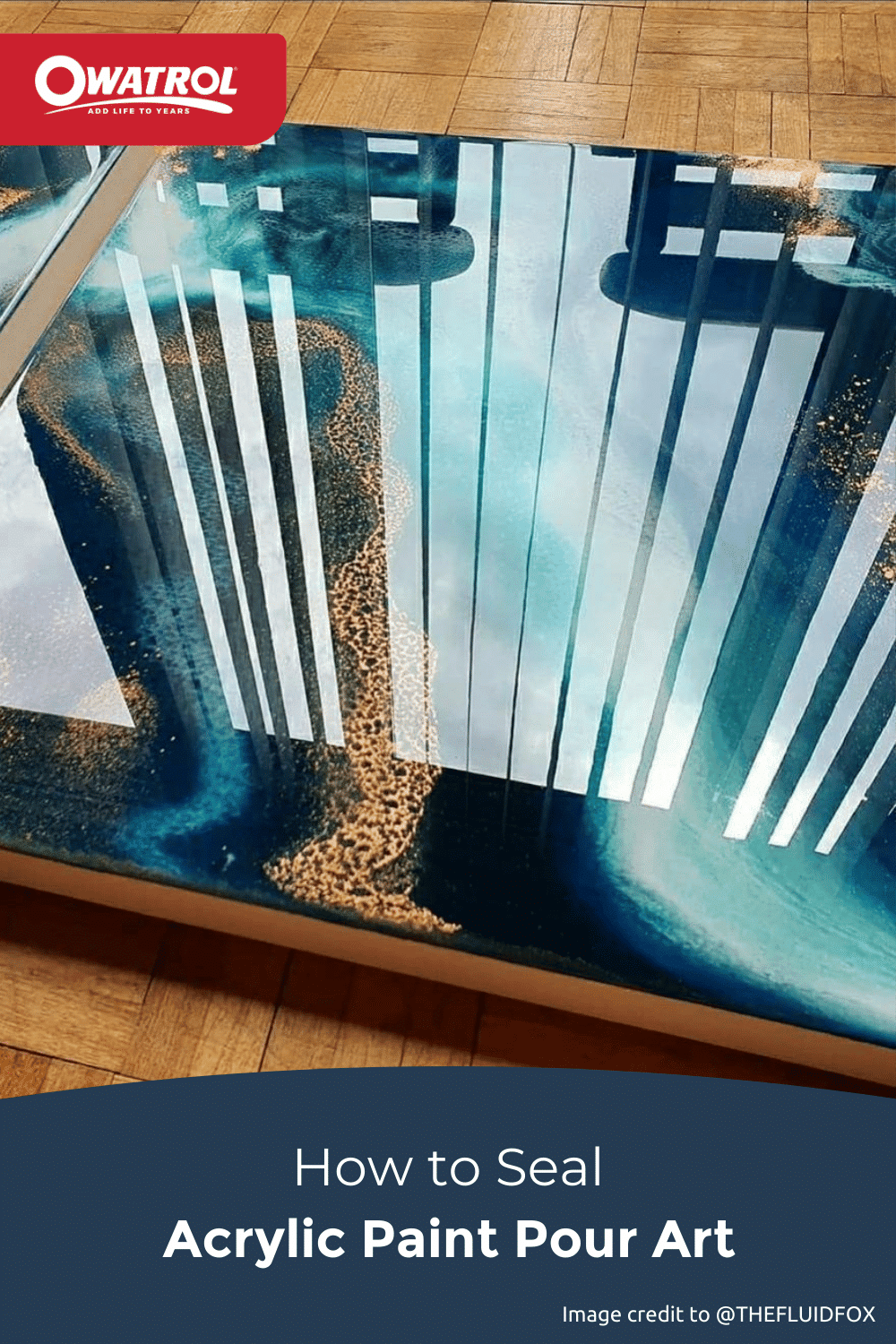 How to seal your acrylic paint pour Owatrol Direct