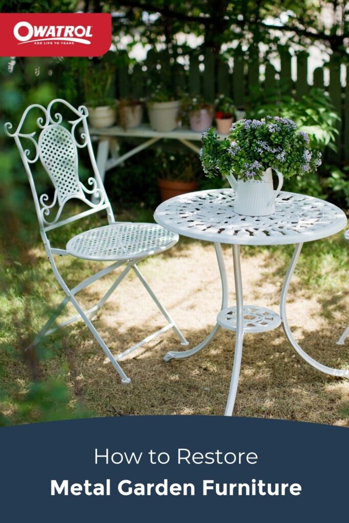 How to restore metal garden furniture Garden