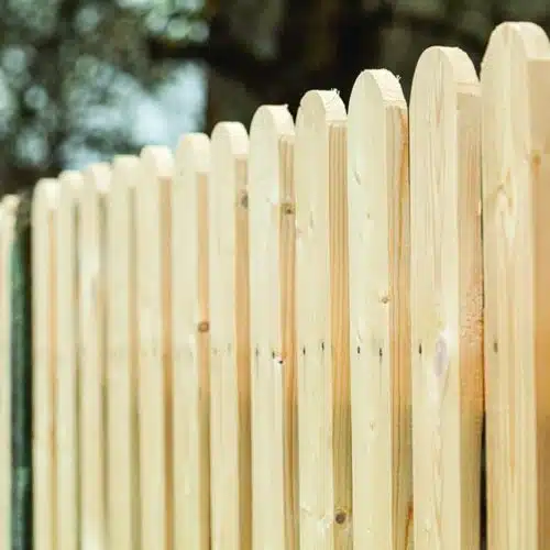 new wood fence