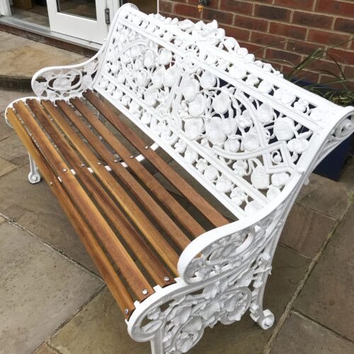 Iron bench after restoration by Philip Senior
