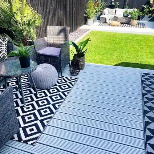 Decks after application of Owatrol Decking Paint