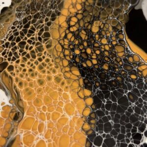 Aussie-trol Paint pouring Lacing by Mark Ratcliffe