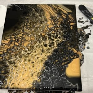 Aussie-trol Paint pouring Lacing Mark Ratcliffe