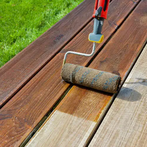 Application of Textrol on a deck