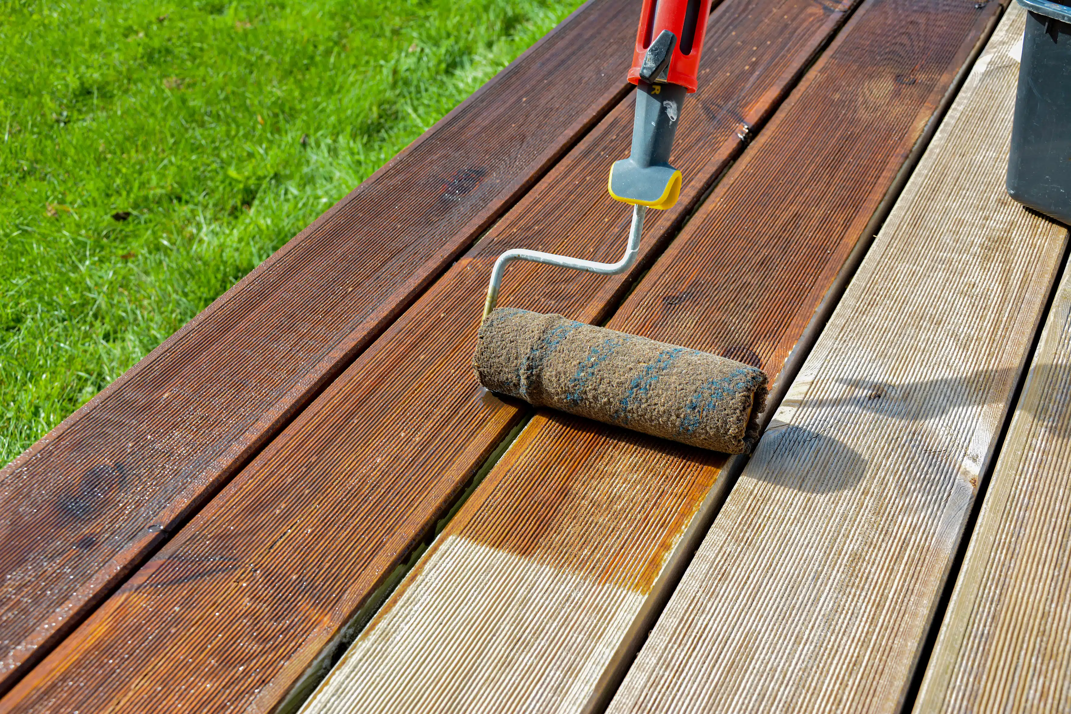 Application of Textrol on a deck